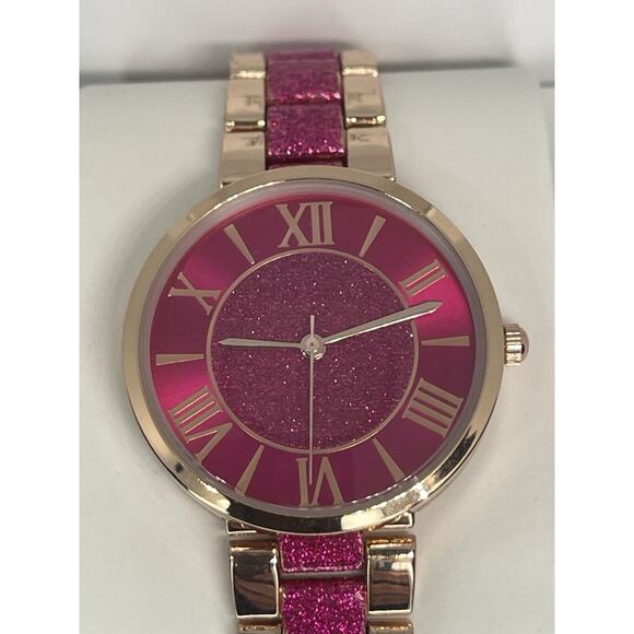 Rose Gold Tone Glitz Women\'s Bracelet Watch Stunning Dial Trendy Fashion NEW main image 11
